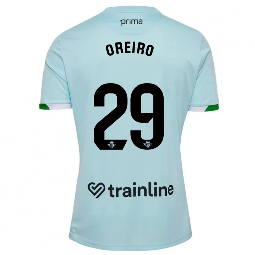 Danxen Criança Camisola Jorge Oreiro #29 Azul Celeste Verde Alternativa 2025/26 Camisa Brasil