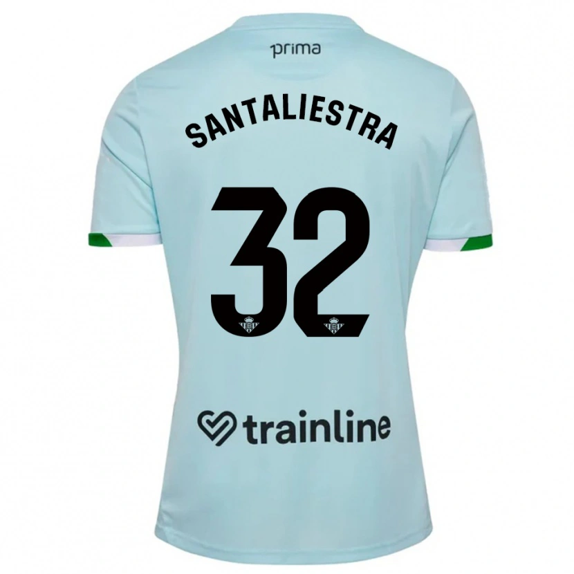 Danxen Criança Camisola Carla Santaliestra #32 Azul Celeste Verde Alternativa 2025/26 Camisa Brasil