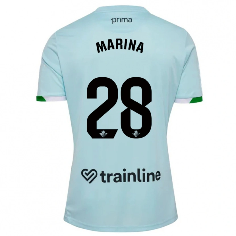 Danxen Criança Camisola Marina Sánchez #28 Azul Celeste Verde Alternativa 2025/26 Camisa Brasil