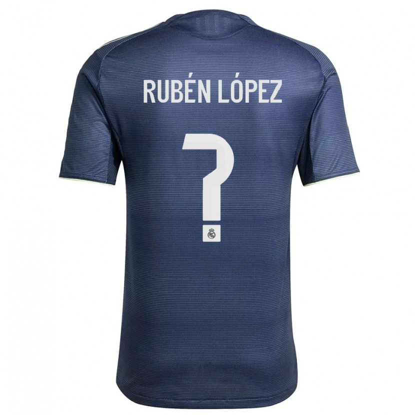 Danxen Criança Camisola Rubén López #0 Azul Marinho Prata Alternativa 2025/26 Camisa Brasil