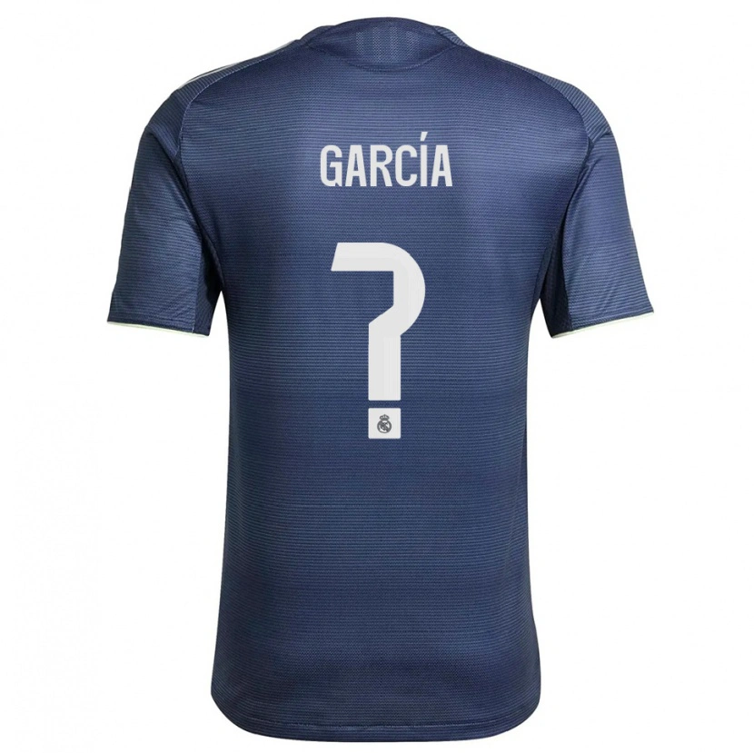 Danxen Criança Camisola Andrés García #0 Azul Marinho Prata Alternativa 2025/26 Camisa Brasil
