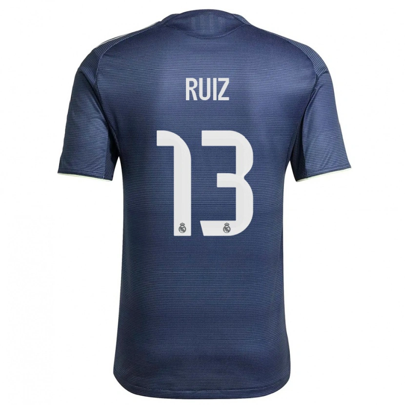 Danxen Criança Camisola Guillermo Ruiz #13 Azul Marinho Prata Alternativa 2025/26 Camisa Brasil