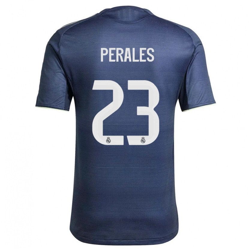 Danxen Criança Camisola Miguel Perales #23 Azul Marinho Prata Alternativa 2025/26 Camisa Brasil