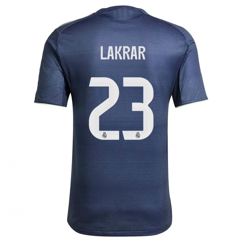 Danxen Criança Camisola Maëlle Lakrar #23 Azul Marinho Prata Alternativa 2025/26 Camisa Brasil