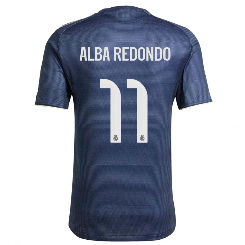Danxen Criança Camisola Alba Redondo #11 Azul Marinho Prata Alternativa 2025/26 Camisa Brasil
