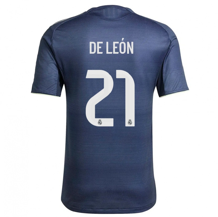 Danxen Criança Camisola Jeremy De León #21 Azul Marinho Prata Alternativa 2025/26 Camisa Brasil