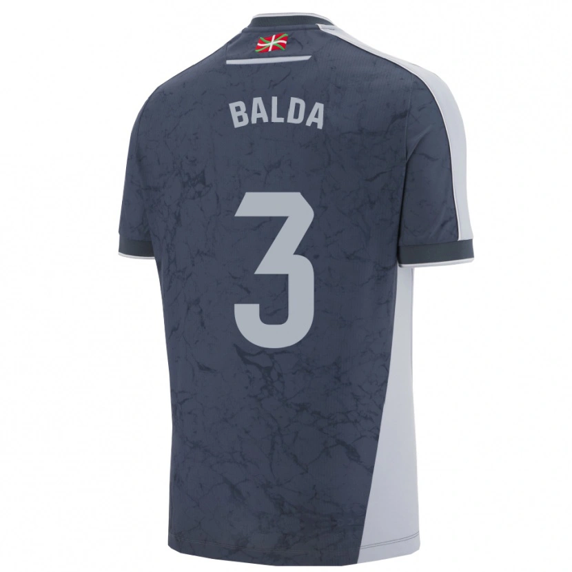 Danxen Criança Camisola Jon Balda #3 Azul Escuro Branco Alternativa 2025/26 Camisa Brasil