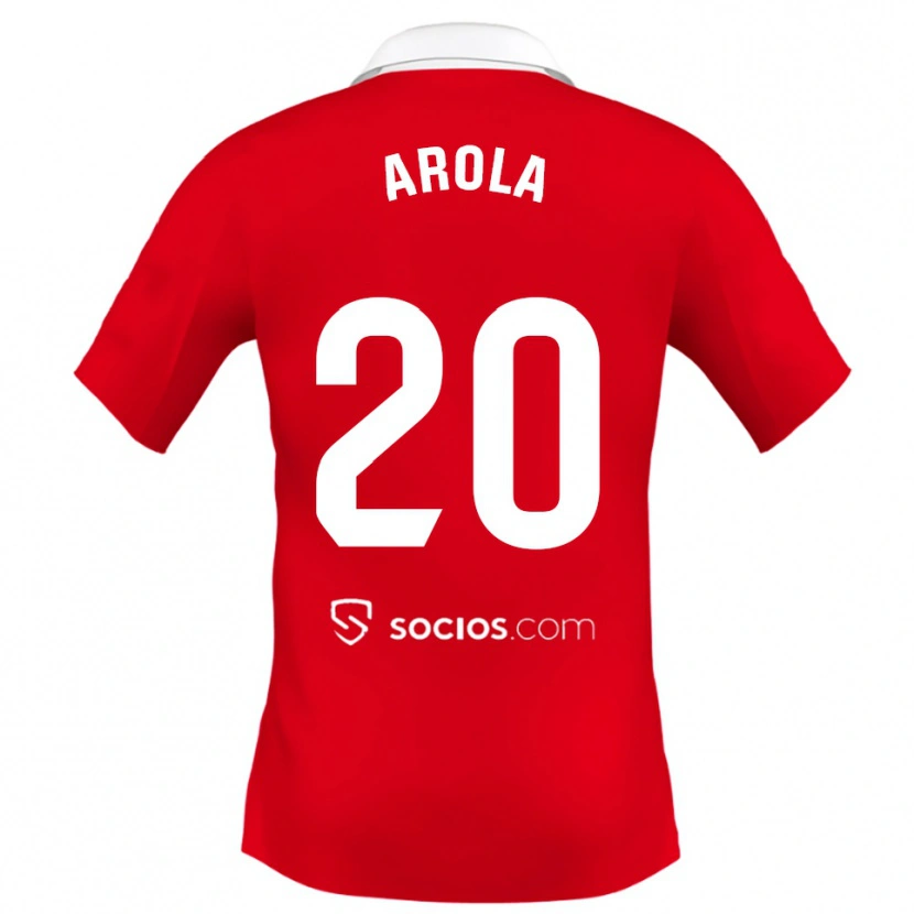 Danxen Criança Camisola Arola Aparicio Gili #20 Vermelho Branco Cinza Alternativa 2025/26 Camisa Brasil