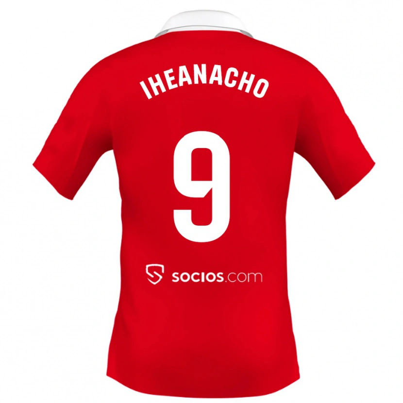Danxen Criança Camisola Kelechi Iheanacho #9 Vermelho Branco Cinza Alternativa 2025/26 Camisa Brasil