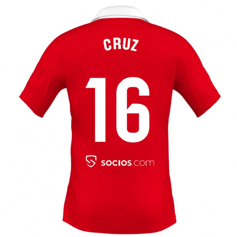 Danxen Criança Camisola Jesús Cruz #16 Vermelho Branco Cinza Alternativa 2025/26 Camisa Brasil