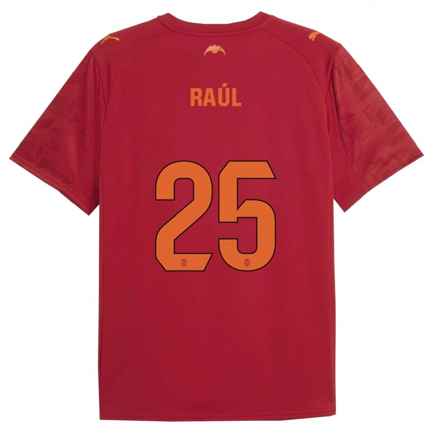 Danxen Criança Camisola Raúl Jiménez #25 Vermelho Laranja Alternativa 2025/26 Camisa Brasil