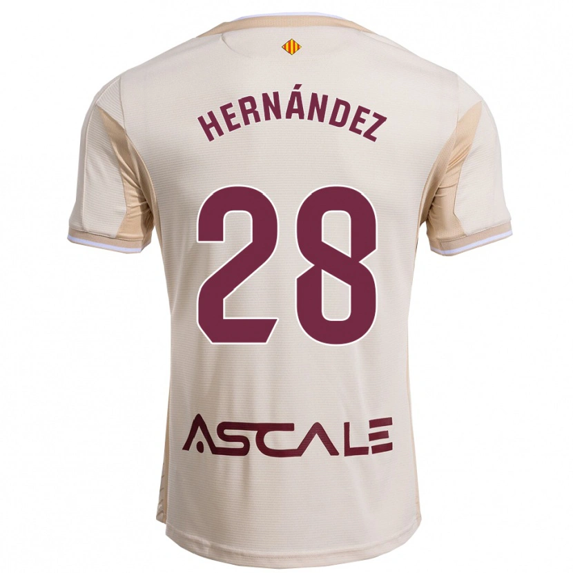 Danxen Criança Camisola Gerard Hernández #28 Branco Sujo Borgonha Alternativa 2025/26 Camisa Brasil