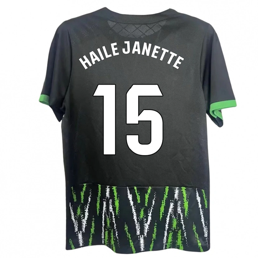 Danxen Criança Camisola Haile Janette Pereira Richards #15 Preto Verde Alternativa 2025/26 Camisa Brasil