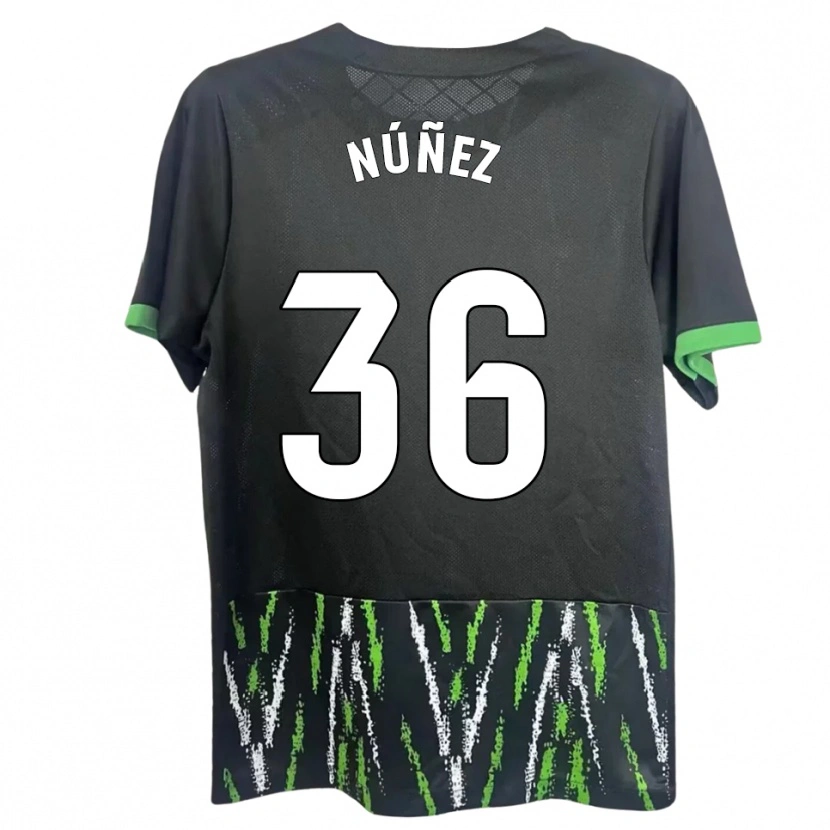 Danxen Criança Camisola Rafa Núñez #36 Preto Verde Alternativa 2025/26 Camisa Brasil