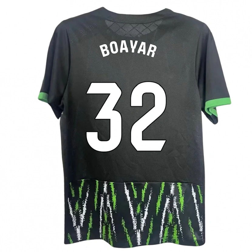 Danxen Criança Camisola Adam Boayar #32 Preto Verde Alternativa 2025/26 Camisa Brasil