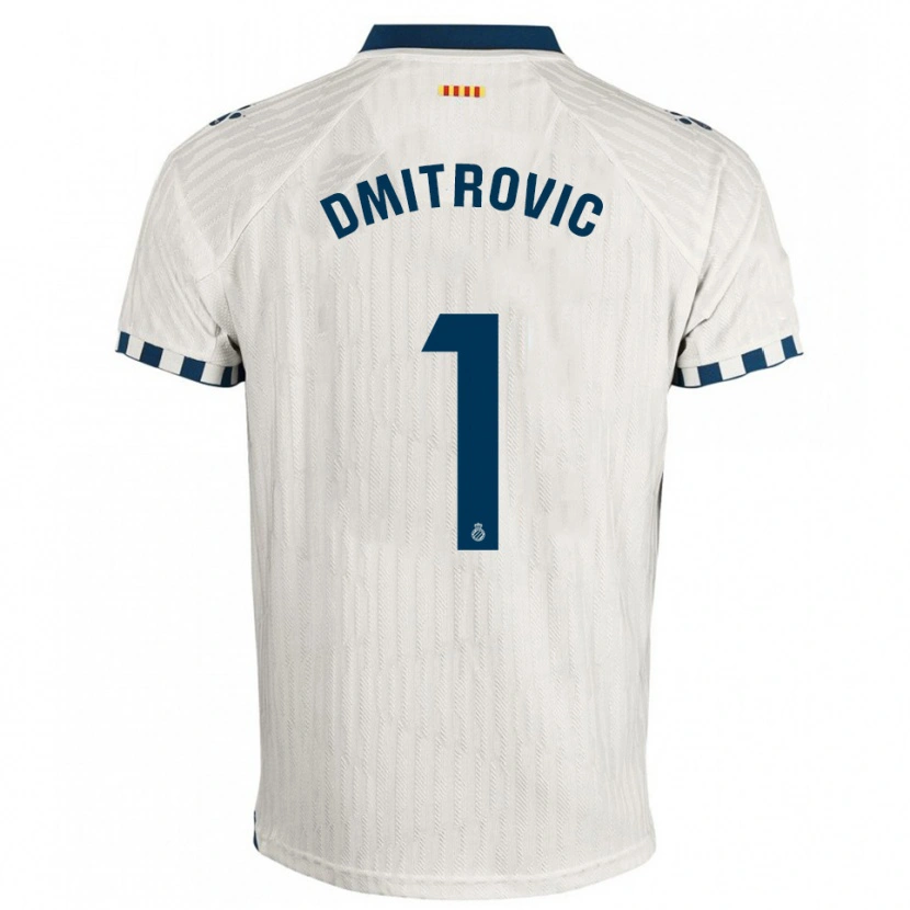 Danxen Criança Camisola Marko Dmitrovic #1 Branco Azul Alternativa 2025/26 Camisa Brasil