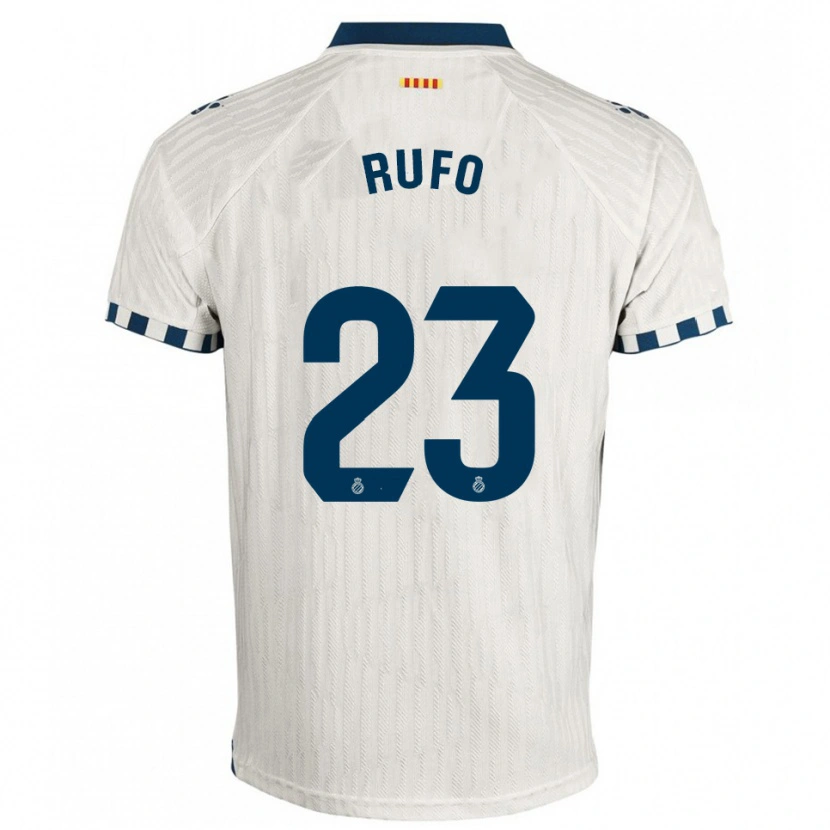Danxen Criança Camisola Xavi Rufo #23 Branco Azul Alternativa 2025/26 Camisa Brasil