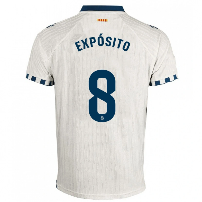 Danxen Criança Camisola Edu Expósito #8 Branco Azul Alternativa 2025/26 Camisa Brasil
