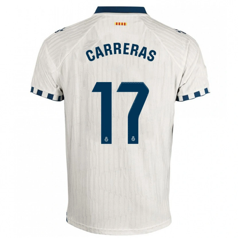 Danxen Criança Camisola Jofre Carreras #17 Branco Azul Alternativa 2025/26 Camisa Brasil