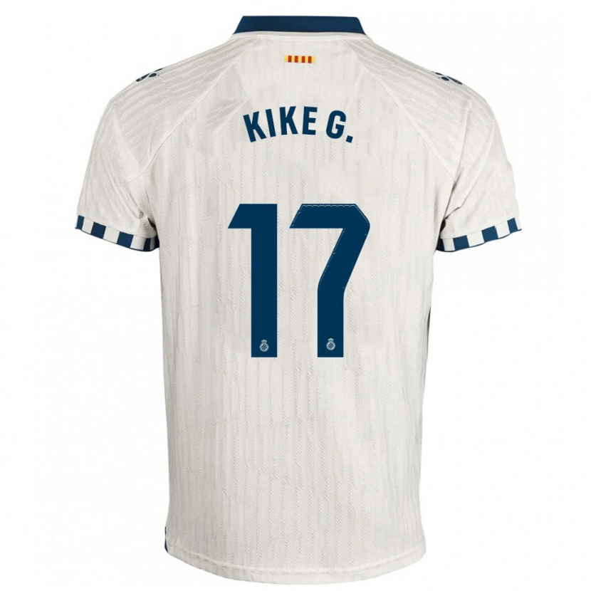Danxen Criança Camisola Kike García #17 Branco Azul Alternativa 2025/26 Camisa Brasil
