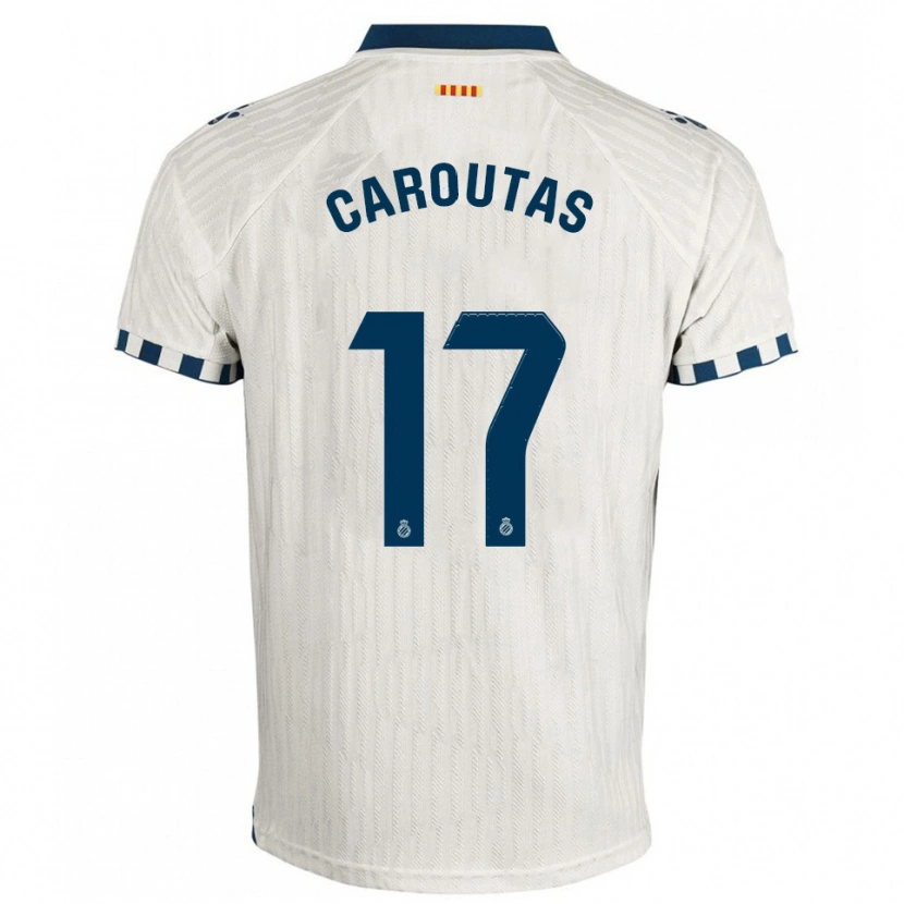 Danxen Criança Camisola Tim Caroutas #17 Branco Azul Alternativa 2025/26 Camisa Brasil