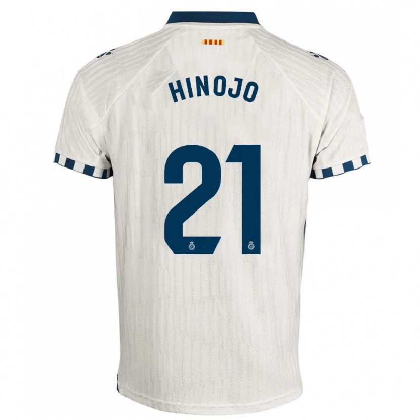 Danxen Criança Camisola Roger Hinojo #21 Branco Azul Alternativa 2025/26 Camisa Brasil