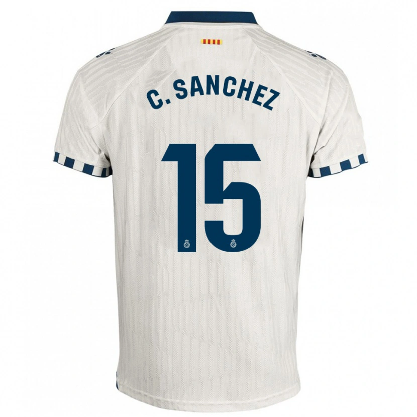 Danxen Criança Camisola Carlos Sánchez #15 Branco Azul Alternativa 2025/26 Camisa Brasil