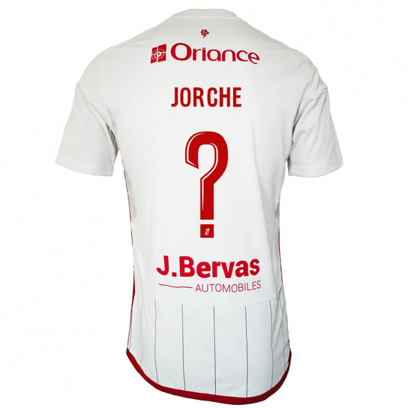 Danxen Criança Camisola Inès Jorche #0 Branco Vermelho Alternativa 2025/26 Camisa Brasil