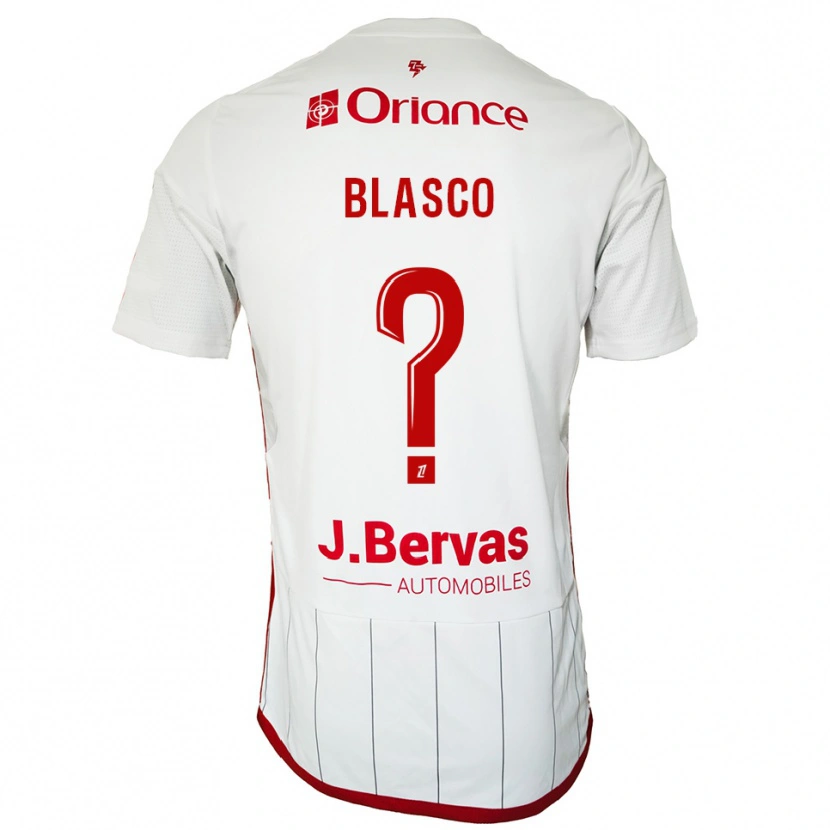 Danxen Criança Camisola Luna Blasco #0 Branco Vermelho Alternativa 2025/26 Camisa Brasil