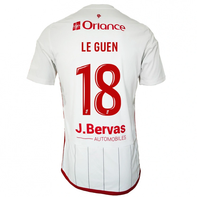 Danxen Criança Camisola Raphaël Le Guen #18 Branco Vermelho Alternativa 2025/26 Camisa Brasil
