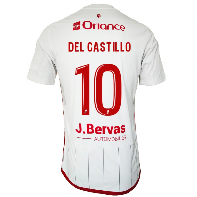 Danxen Criança Camisola Romain Del Castillo #10 Branco Vermelho Alternativa 2025/26 Camisa Brasil
