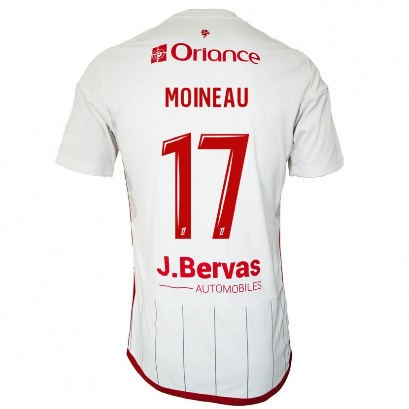 Danxen Criança Camisola Nathan Moineau #17 Branco Vermelho Alternativa 2025/26 Camisa Brasil