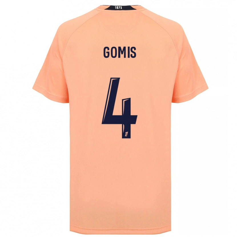 Danxen Criança Camisola Georges Gomis #4 Laranja Azul Marinho Alternativa 2025/26 Camisa Brasil