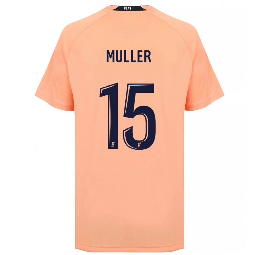 Danxen Criança Camisola Laura Muller #15 Laranja Azul Marinho Alternativa 2025/26 Camisa Brasil