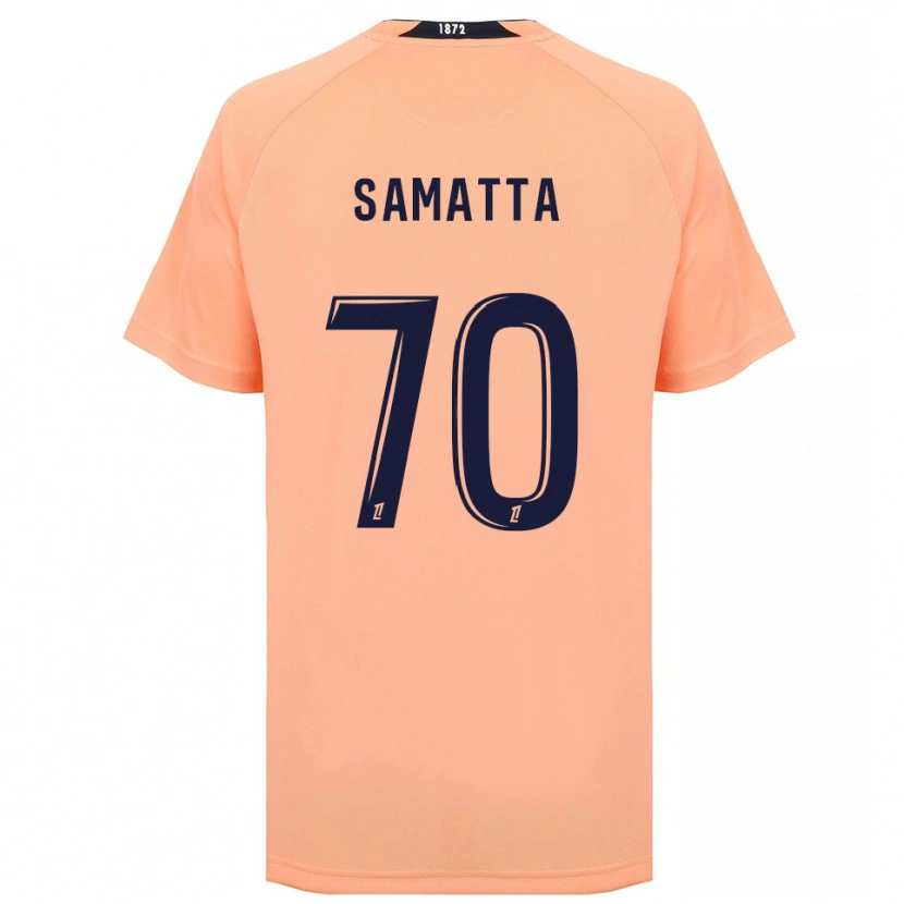 Danxen Criança Camisola Ally Samatta #70 Laranja Azul Marinho Alternativa 2025/26 Camisa Brasil