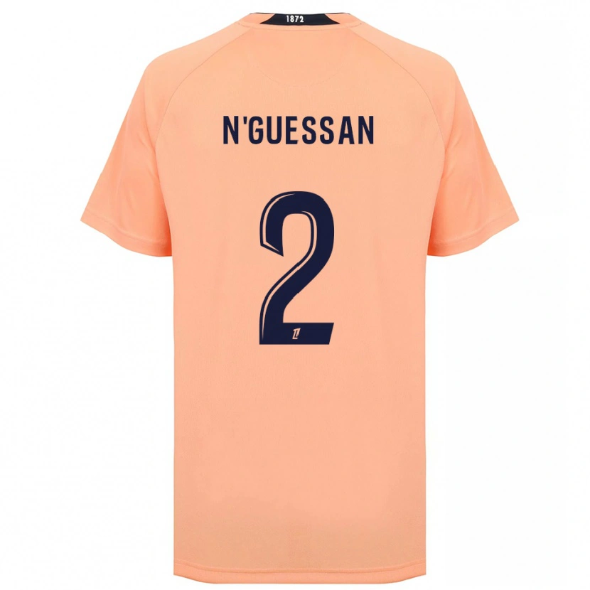 Danxen Criança Camisola Jean-Baptiste N'guessan #2 Laranja Azul Marinho Alternativa 2025/26 Camisa Brasil