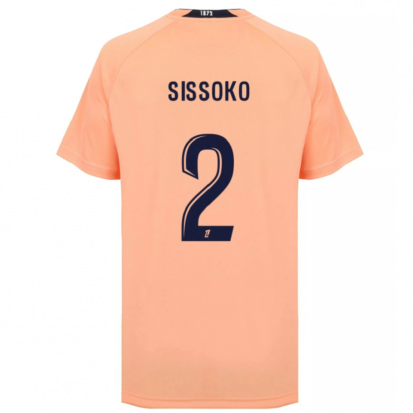 Danxen Criança Camisola Mustapha Sissoko #2 Laranja Azul Marinho Alternativa 2025/26 Camisa Brasil