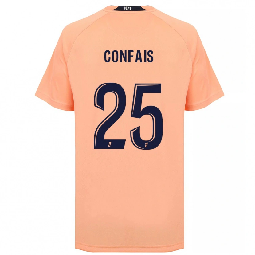 Danxen Criança Camisola Aloïs Confais #25 Laranja Azul Marinho Alternativa 2025/26 Camisa Brasil