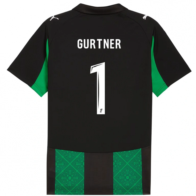 Danxen Criança Camisola Régis Gurtner #1 Preto Verde Alternativa 2025/26 Camisa Brasil