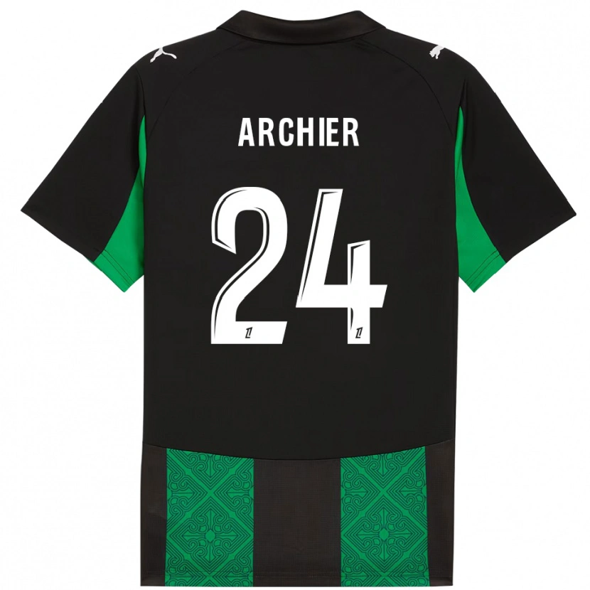 Danxen Criança Camisola Louann Archier #24 Preto Verde Alternativa 2025/26 Camisa Brasil