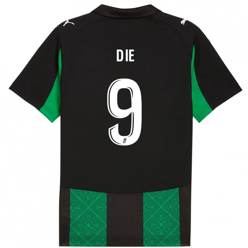 Danxen Criança Camisola Samuel Dié #9 Preto Verde Alternativa 2025/26 Camisa Brasil