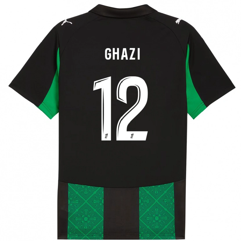 Danxen Criança Camisola Ali Ghazi #12 Preto Verde Alternativa 2025/26 Camisa Brasil