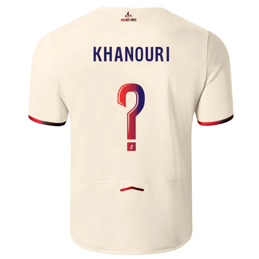 Danxen Criança Camisola Adam Khanouri #0 Branco Sujo Vermelho Alternativa 2025/26 Camisa Brasil