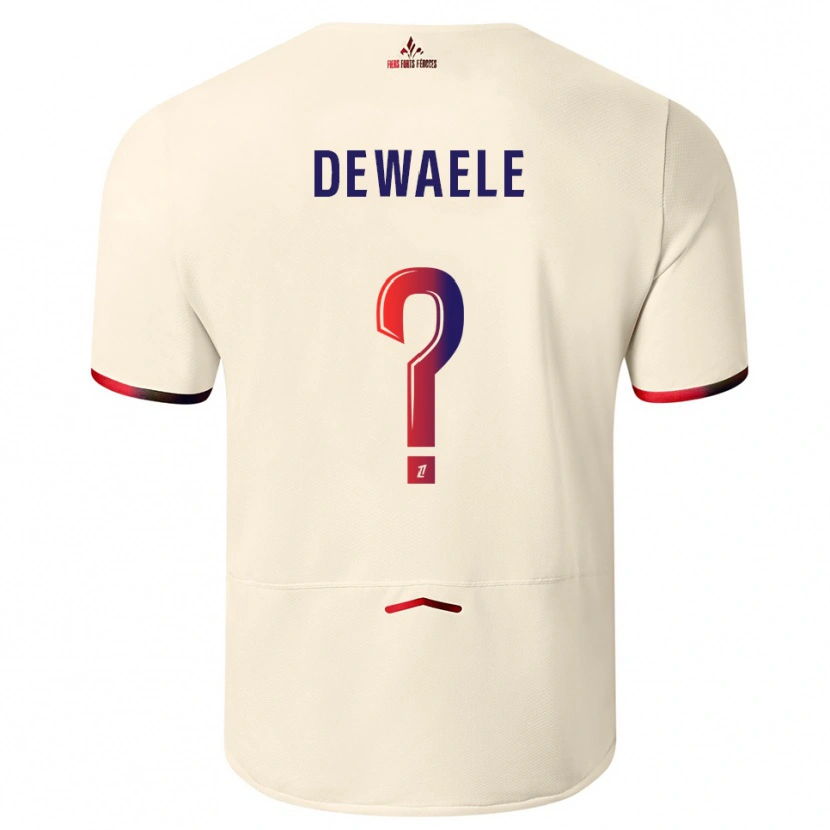 Danxen Criança Camisola Élina Dewaele #0 Branco Sujo Vermelho Alternativa 2025/26 Camisa Brasil