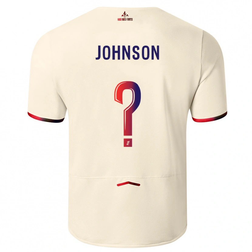 Danxen Criança Camisola Kédie Johnson #0 Branco Sujo Vermelho Alternativa 2025/26 Camisa Brasil