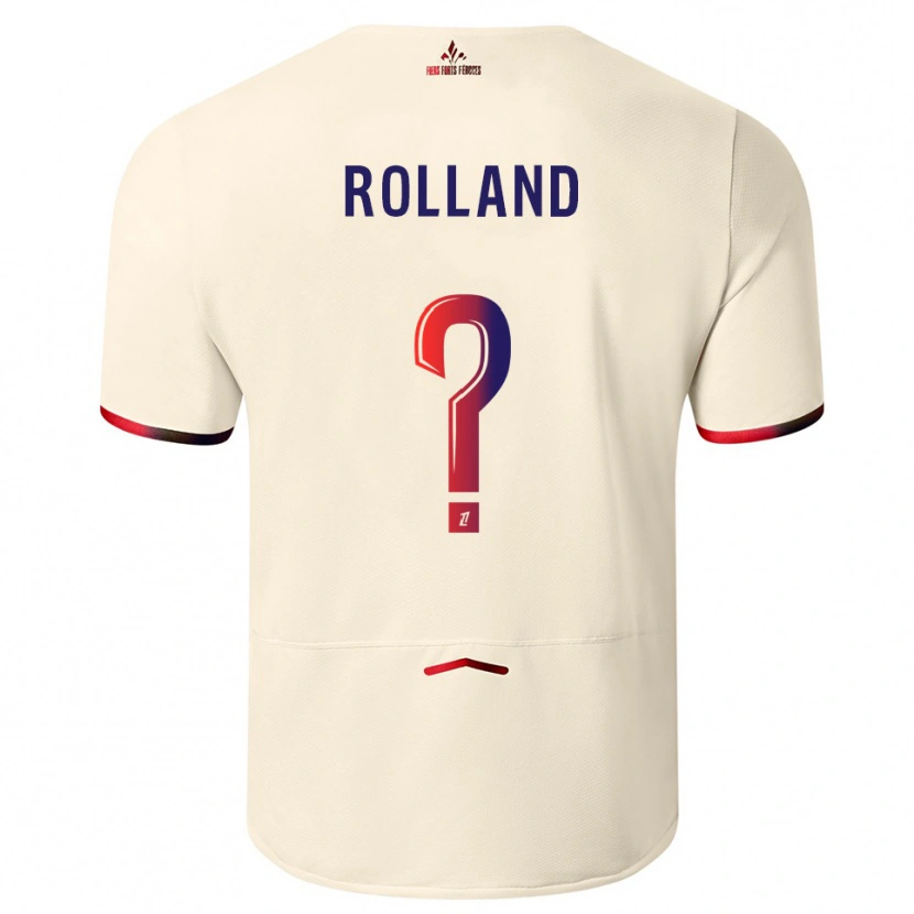 Danxen Criança Camisola Baptiste Rolland #0 Branco Sujo Vermelho Alternativa 2025/26 Camisa Brasil