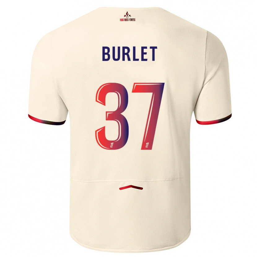 Danxen Criança Camisola Vincent Burlet #37 Branco Sujo Vermelho Alternativa 2025/26 Camisa Brasil