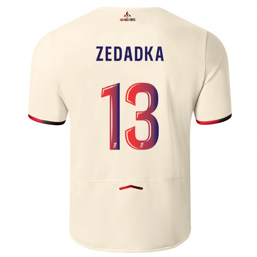 Danxen Criança Camisola Akim Zedadka #13 Branco Sujo Vermelho Alternativa 2025/26 Camisa Brasil