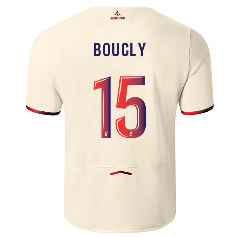 Danxen Criança Camisola Maite Boucly #15 Branco Sujo Vermelho Alternativa 2025/26 Camisa Brasil