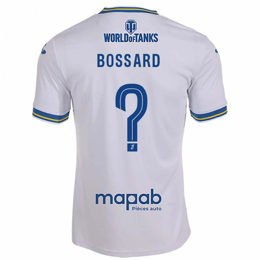 Danxen Criança Camisola Léo Bossard #0 Branco Azul Celeste Alternativa 2025/26 Camisa Brasil